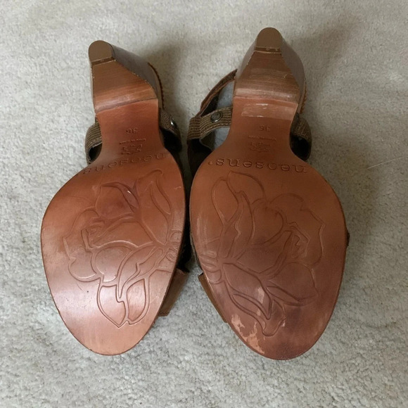 Neosens Sandals Slingback made in Spain leather straps size 36 - Picture 4 of 16